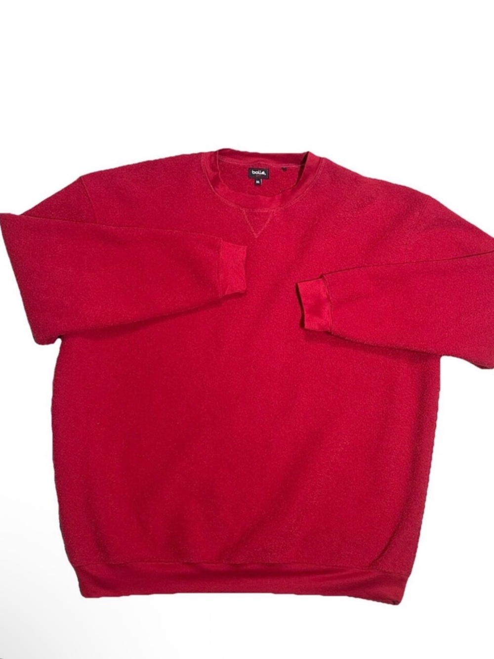 Bolle’ Golf Fleece Crewneck Men’s XXL Long Sleeve Red Sweatshirt Dad